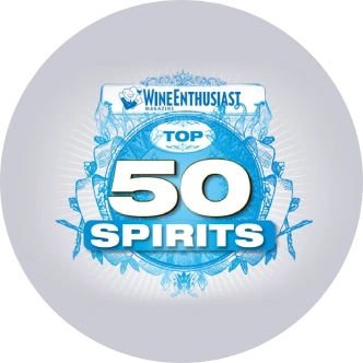Wine Enthusiast Magazine Top 50 Spirits badge